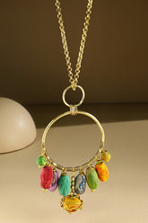 Hannah Circle Pendant Necklace